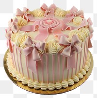 PNG  Elegant pink ribbon cake