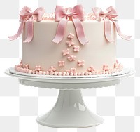 PNG  Elegant pink ribbon cake