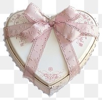 PNG  Elegant heart-shaped gift box