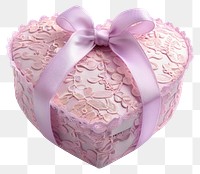 PNG  Elegant heart-shaped lace gift