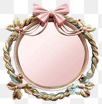 PNG  Elegant vintage decorative round mirror