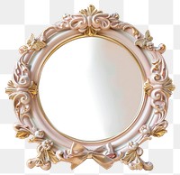 PNG  Elegant vintage decorative round mirror