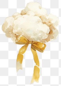 PNG Elegant watercolor cloud bouquet