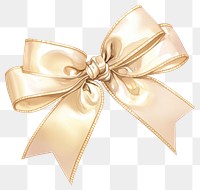 PNG Elegant golden ribbon bow illustration