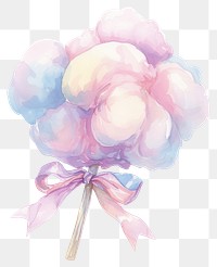 PNG Pastel cotton candy illustration