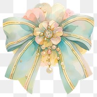 Elegant pastel ribbon illustration