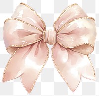 Elegant pink ribbon bow illustration