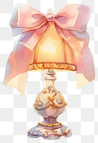 PNG Elegant lamp with pink bow