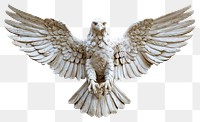 PNG  Majestic stone eagle sculpture wings