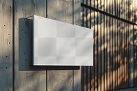 PNG Outdoor wall sign mockup, transparent design