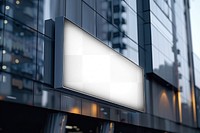 PNG Urban building exterior signage mockup, transparent design