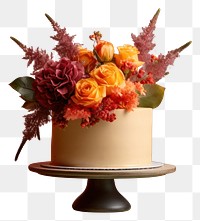 Flower cake dessert plant.