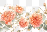 Roses pattern flower plant.