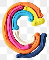 PNG Alphabet C toy white background creativity.