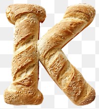 PNG Bread shaped like letter K