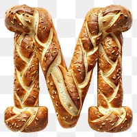 PNG Pretzel letter M design