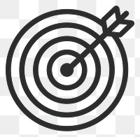 PNG  Target arrow success achievement icon