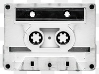 PNG Vintage white audio cassette tape