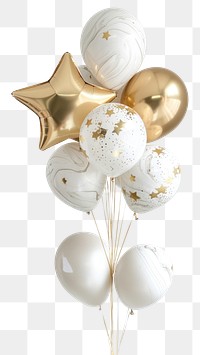 PNG Bouquet aesthetic star balloons christmas festival christmas decorations.