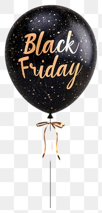 PNG  Festive Black Friday balloon