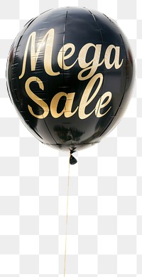 PNG  Black balloon Mega Sale