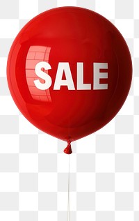 PNG  Red balloon sale promotion