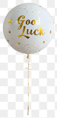 PNG  Good luck balloon celebration