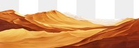 PNG Golden desert dunes landscape illustration