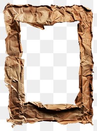 PNG Crumpled paper frame design