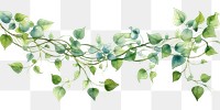 PNG  Elegant watercolor vine illustration