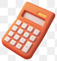 PNG Colorful calculator for mathematical calculations.