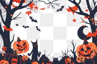 PNG Spooky Halloween-themed illustration