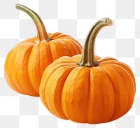 PNG Fresh orange pumpkins on white