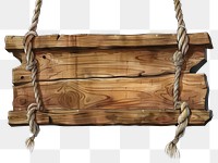 PNG Rustic wooden swing seat illustration