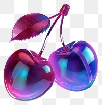 PNG 3D cherries icon cherry purple chandelier.