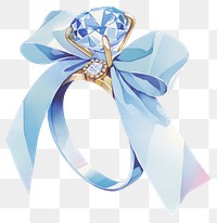 PNG  Elegant diamond ring illustration