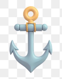 Nautical anchor pastel illustration