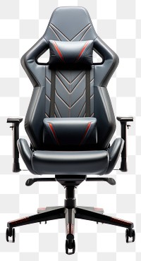 PNG Ergonomic gaming chair with headrest