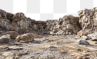 PNG Rugged rocky desert landscape