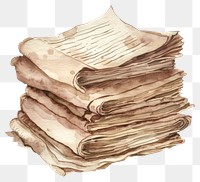 PNG Dark academia inspired brown newpapers diaper bread wood.