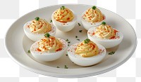 PNG Delicious deviled eggs appetizer plate