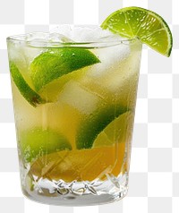 PNG Refreshing lime cocktail with ice