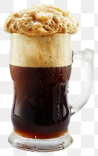 PNG Foamy dark beer in mug