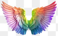 PNG Colorful angel wings art