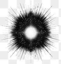 PNG Abstract radial black dot burst