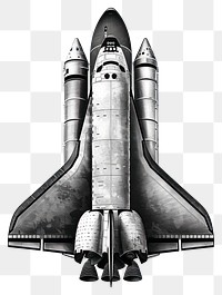 PNG Space shuttle rocket launch illustration