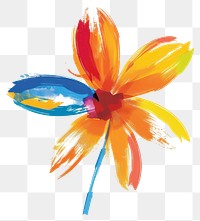 Vibrant abstract flower illustration