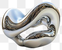 PNG Abstract metallic sculpture design