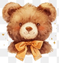 PNG  Adorable teddy bear illustration