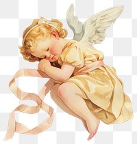 PNG  Sleeping angel child illustration